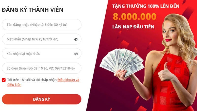 Truy cập vào trang web tại nhà cái và đăng nhập tài khoản cá nhân của bạn.